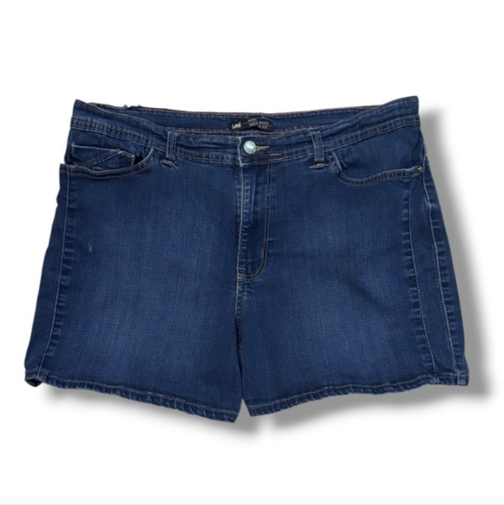 LEE Modern Series Midrise Fit Jean Shorts 5” Inseam Size 18 VINTAGE